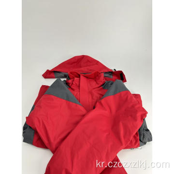겨울 양털 학교 재킷 바다 빨간색